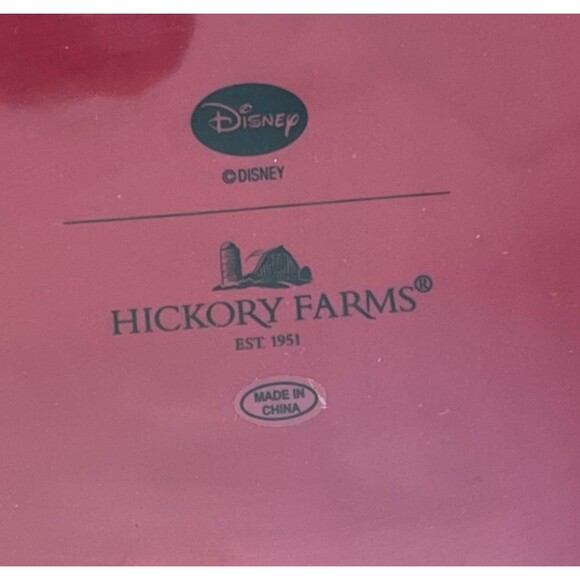 Disney X Hickory Farms Mickey Mouse 1928 Platter Red Burgundy 14" x 10" x 2" - Picture 4 of 4